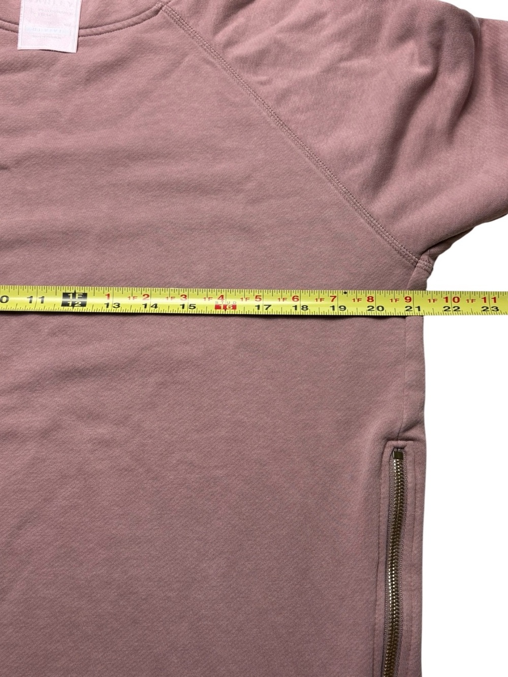 Varley Blush Manning Double Side-Zip Sweatshirt Size Large - Picture 8 of 12